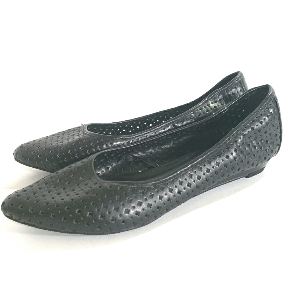Jules + James Black Flats Size 7
